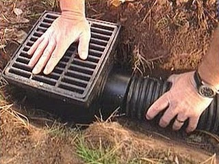 surface drain install